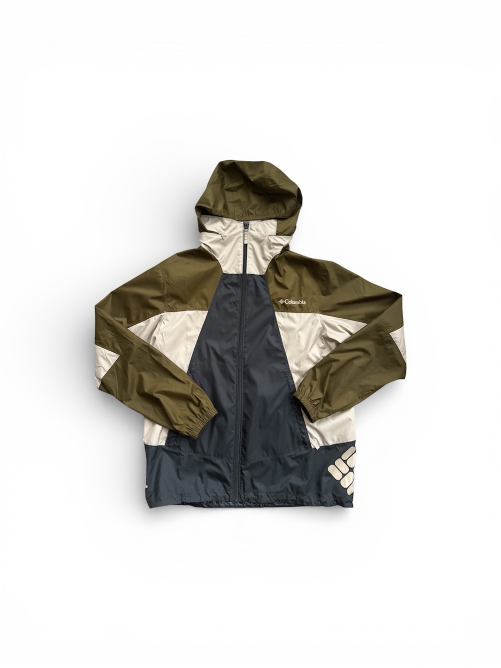 Columbia Colorblock Windbreaker Rain Jacket